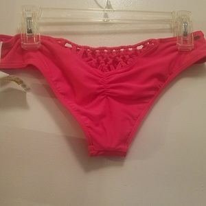 NWT RIPCURL Neon BIKINI knotted detail L